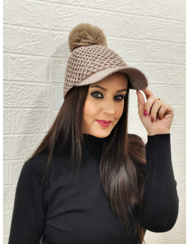 GORRO VISERA TAUPE