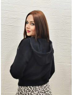 CHAQUETA CREMALLERA NEGRA 2