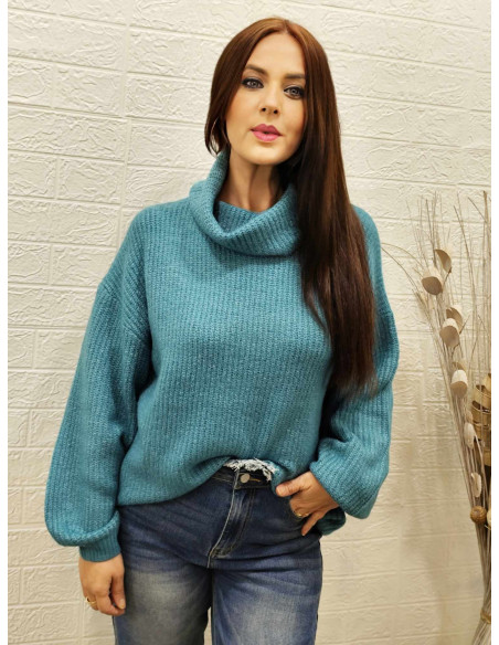 JERSEY CORINA TURQUESA (TALLAS DE 36 A 50)