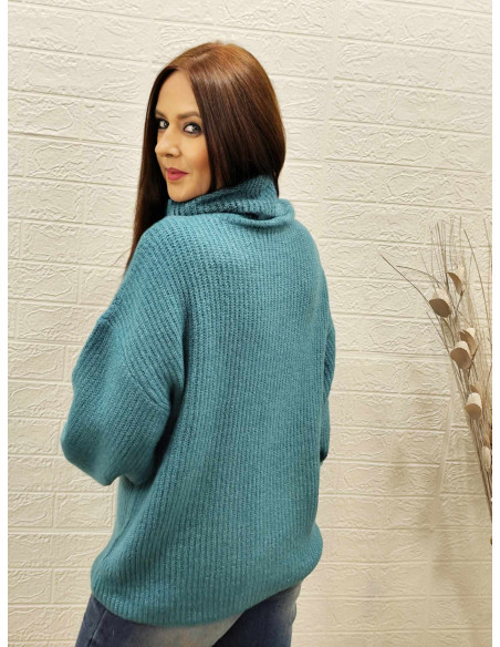 JERSEY CORINA TURQUESA (TALLAS DE 36 A 50)