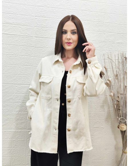 CHAQUETA OLIMPIA BLANCO ROTO (TALLAS DE 36 A 42)