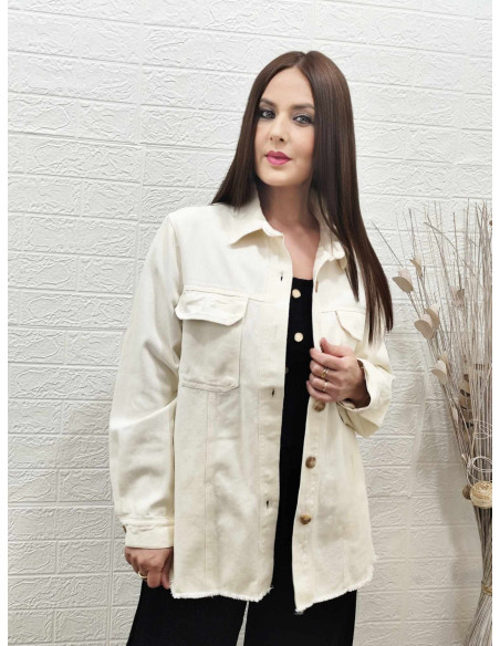 CHAQUETA OLIMPIA BLANCO ROTO (TALLAS DE 36 A 42)