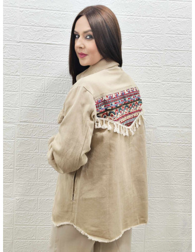 CHAQUETA OLIMPIA CAMEL (TALLAS DE 36 A 42)