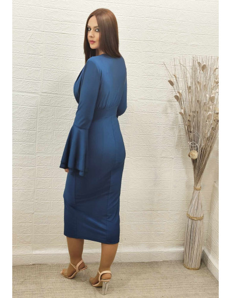 VESTIDO AMALIA PETRÓLEO (TALLA DE 36 A 42) VESTIDO AMALIA PETRÓLEO (TALLA DE 36 A 42)