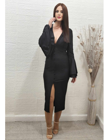 VESTIDO AMALIA NEGRO (TALLA DE 36 A 42)