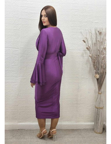 VESTIDO AMALIA MORADO (TALLA DE 36 A 42)