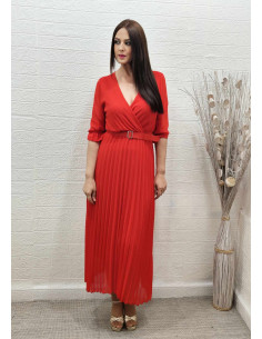 VESTIDO CARLA ROJO (TALLA DE 36 A 42)