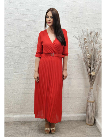 VESTIDO CARLA ROJO (TALLA DE 36 A 42) VESTIDO CARLA ROJO (TALLA DE 36 A 42)