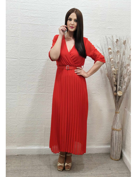 VESTIDO CARLA ROJO (TALLA DE 36 A 42) VESTIDO CARLA ROJO (TALLA DE 36 A 42)