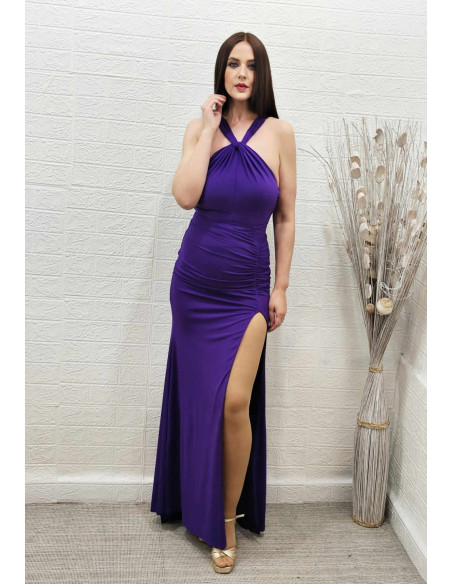 VESTIDO NUDO MORADO VESTIDO NUDO MORADO