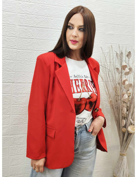 CHAQUETA ELISA ROJA (TALLAS DE 38 A 44)