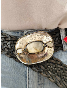 CINTURÓN ESTRECHO CUERO NEGRO 2