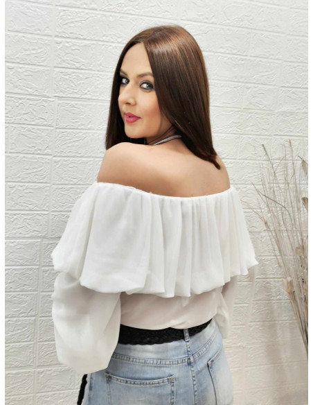 BLUSA VAIOLET BLANCA (TALLAS DE 36 A 42)
