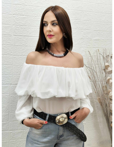 BLUSA VAIOLET BLANCA (TALLAS DE 36 A 42)