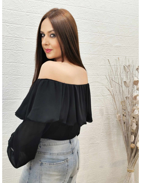BLUSA VAIOLET NEGRA (TALLAS DE 36 A 42)