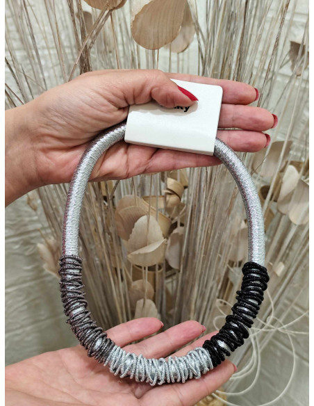 CHOKER TRICOLOR PLATA