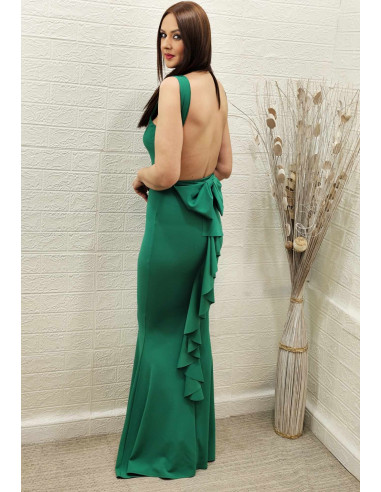 VESTIDO CASCADA VERDE