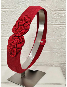 CINTURÓN SAFIR ROJO 2