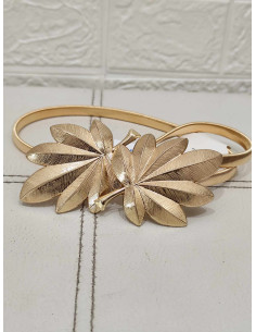 CINTURÓN HOJAS DORADO