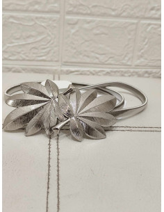 CINTURÓN HOJAS PLATA 2