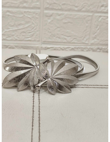 CINTURÓN HOJAS PLATA