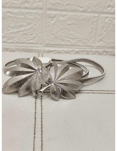 CINTURÓN HOJAS PLATA