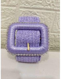 CINTURÓN RAFIA MALVA 2