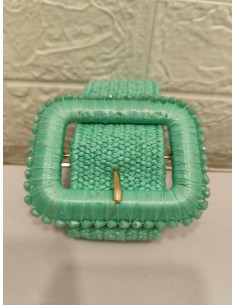 CINTURÓN RAFIA VERDE 2