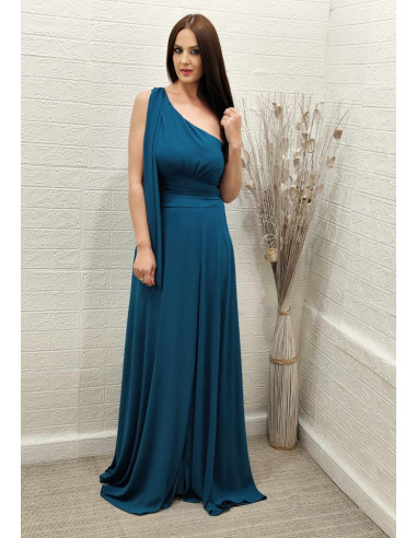 VESTIDO MARINA PETROLEO