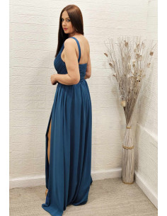 VESTIDO ROMA PETRÓLEO 2
