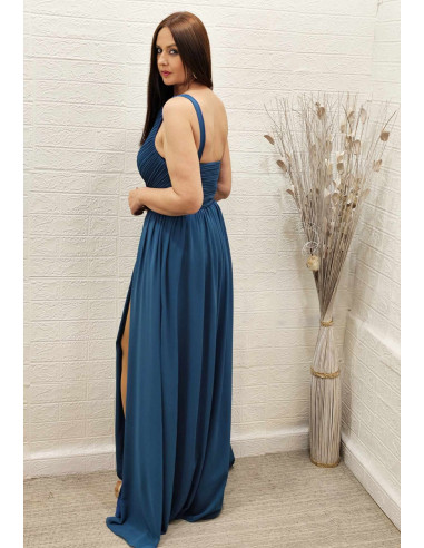 VESTIDO ROMA PETRÓLEO