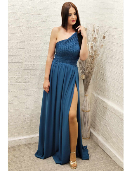 VESTIDO ROMA PETRÓLEO