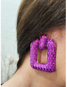 PENDIENTES CUADRADOS BUGANVILLA 2