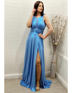 VESTIDO SISÍ CELESTE (TALLAS DE 36 A 42)