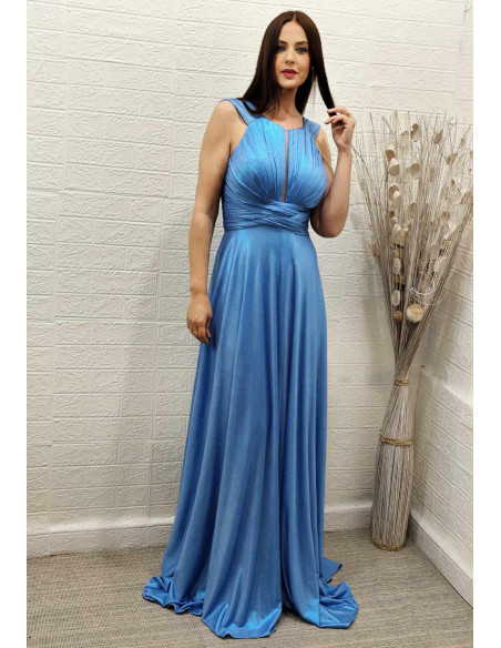 VESTIDO SISÍ CELESTE (TALLAS DE 36 A 42) VESTIDO SISÍ CELESTE (TALLAS DE 36 A 42)