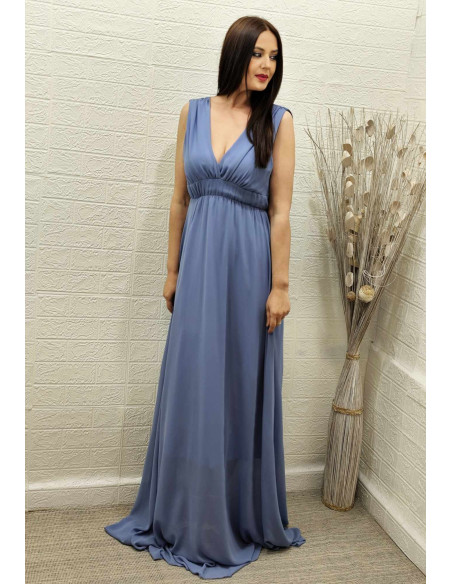 VESTIDO VANIA AZUL (TALLAS DE 38 A 44) VESTIDO VANIA AZUL (TALLAS DE 38 A 44)