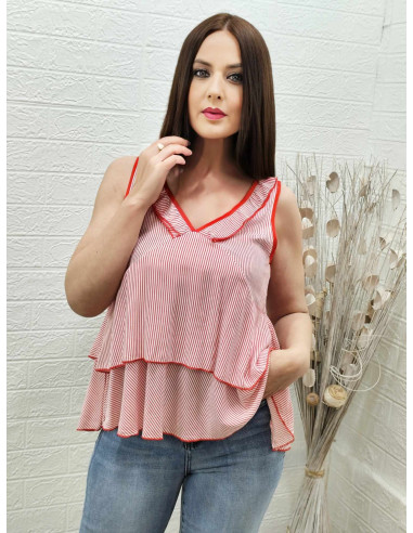 BLUSA GENO ROJA (TALLAS DE 36 A 42)