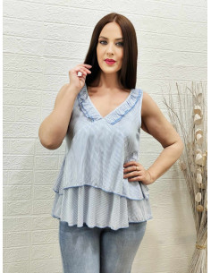 BLUSA GENO AZUL (TALLAS DE 36 A 42)