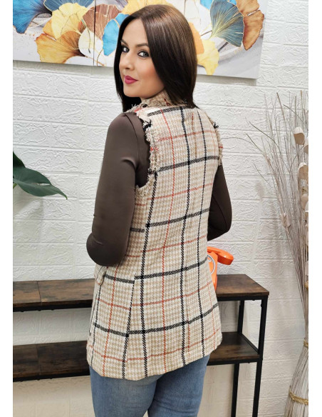 CHALECO CUADROS (TALLAS DE 36 A 42)