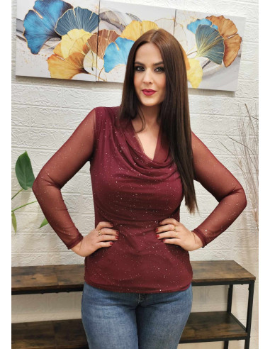 CAMISETA CASCADA BRILLO (TALLAS DE 36 A 42)