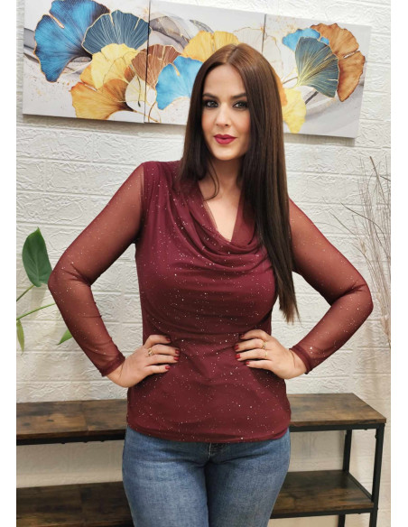 CAMISETA CASCADA BRILLO (TALLAS DE 36 A 42)