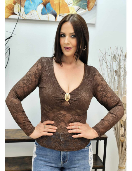 TOP ENCAJE (TALLAS DE 34 A 40)