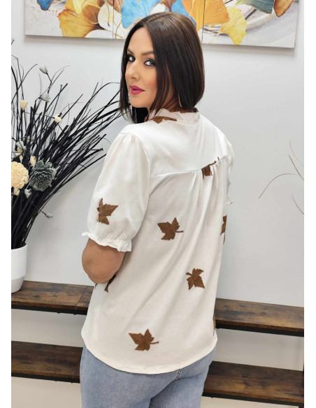 CAMISA HOJAS (TALLAS DE 36 A 44)