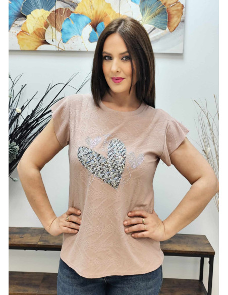 CAMISETA CUORE TWEED (TALLAS DE 38 A 46)