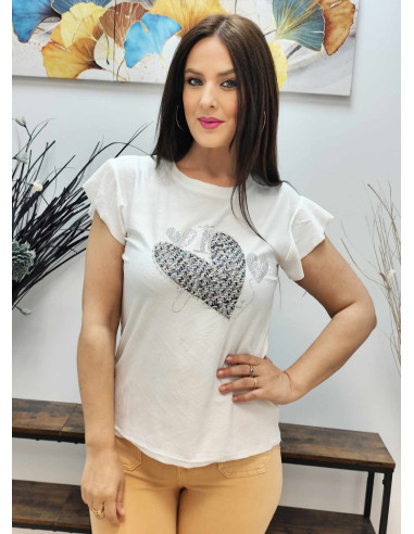CAMISETA CUORE TWEED (TALLAS DE 38 A 46)