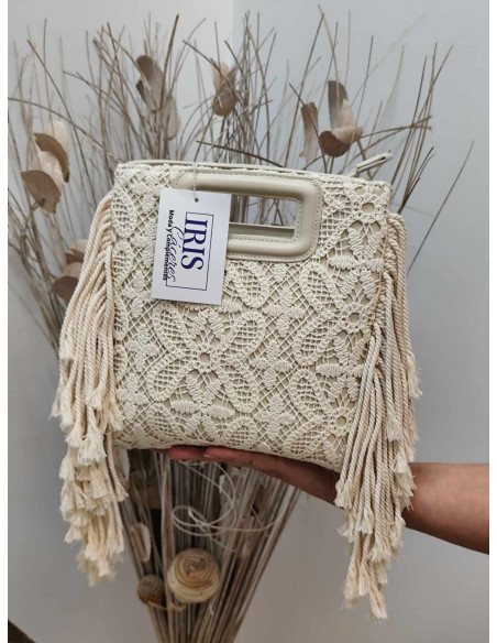 BOLSO FLOR FLECOS