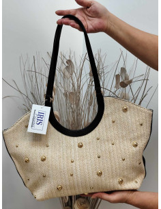 BOLSO RAFIA TACHAS