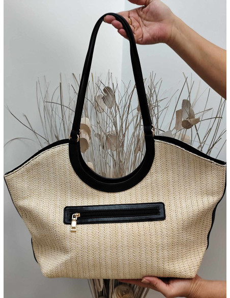 BOLSO RAFIA TACHAS
