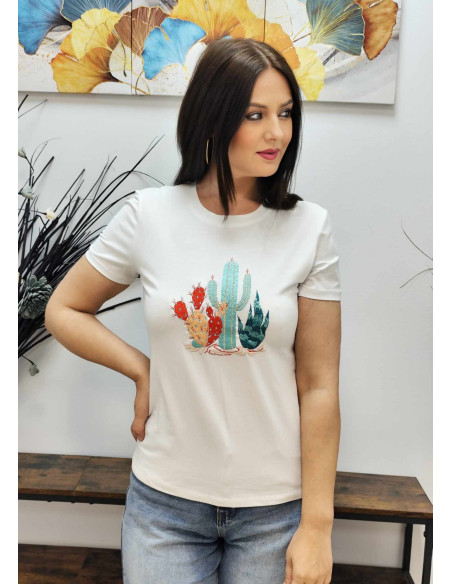CAMISETA CACTUS (TALLAS DE 36 A 44)