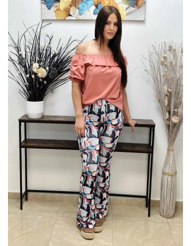 PANTALÓN CAMPANA PRINT (TALLAS 34 A 38)